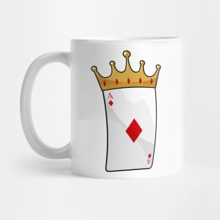 Diamond Ace with King Crown Mug